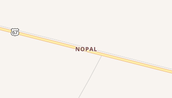 Nopal, Texas map