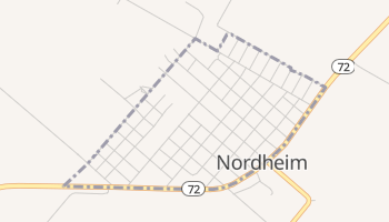 Nordheim, Texas map