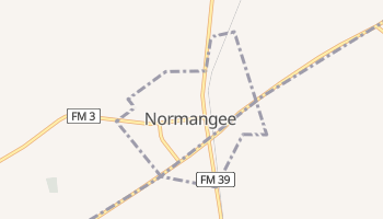 Normangee, Texas map