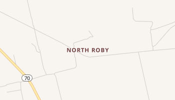 North Roby, Texas map