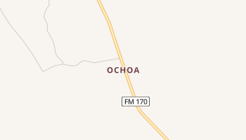 Ochoa, Texas map