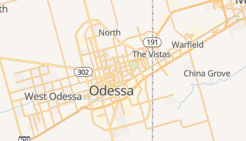 Odessa, Texas map