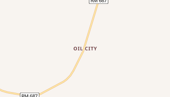 Oil City, Texas map