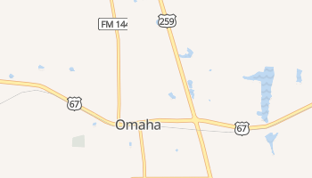 Omaha, Texas map