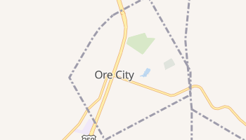 Ore City, Texas map