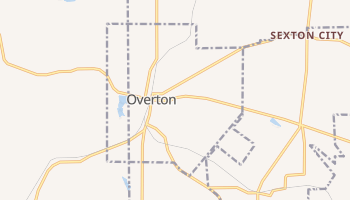 Overton, Texas map