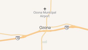 Ozona, Texas map