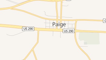Paige, Texas map