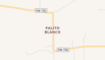 Palito Blanco, Texas map