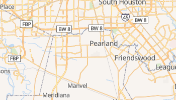 Pearland, Texas map