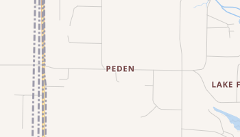 Peden, Texas map
