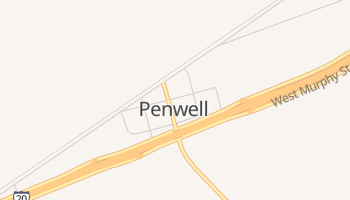 Penwell, Texas map