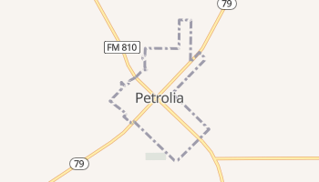 Petrolia, Texas map