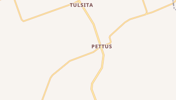 Pettus, Texas map