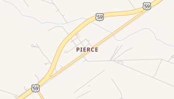 Pierce, Texas map