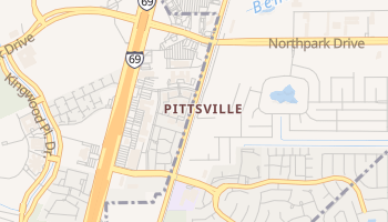 Pittsville, Texas map