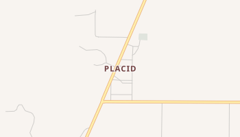Placid, Texas map