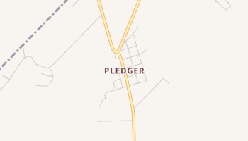 Pledger, Texas map