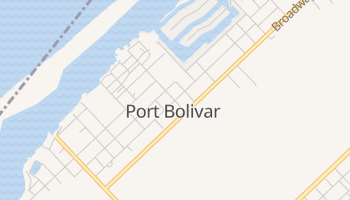 Port Bolivar, Texas map