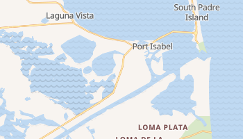 Port Isabel, Texas map