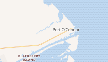 Port O'Connor, Texas map