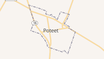 Poteet, Texas map