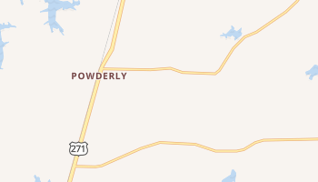 Powderly, Texas map