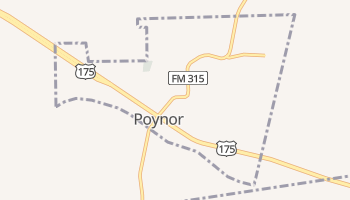 Poynor, Texas map