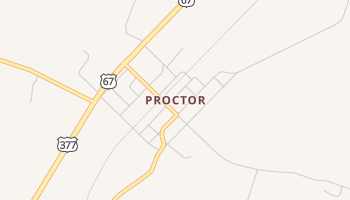 Proctor, Texas map