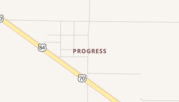 Progress, Texas map