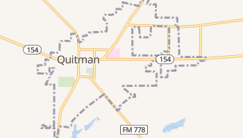 Quitman, Texas map