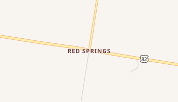 Red Springs, Texas map