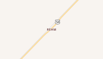Rehm, Texas map