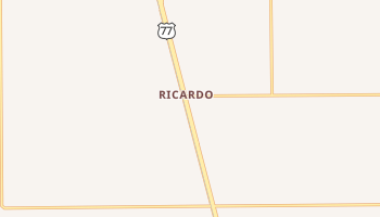 Ricardo, Texas map