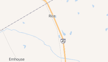 Rice, Texas map