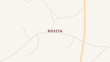 Rosita, Texas map