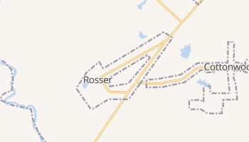 Rosser, Texas map