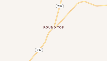Round Top, Texas map