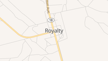 Royalty, Texas map