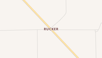 Rucker, Texas map