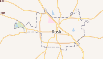 Rusk, Texas map