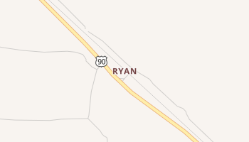 Ryan, Texas map