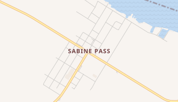 Sabine Pass, Texas map