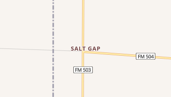 Salt Gap, Texas map