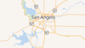 San Angelo, Texas map