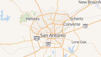 San Antonio, Texas map