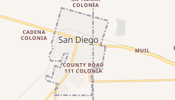 San Diego, Texas map