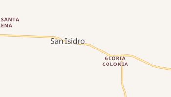 San Isidro, Texas map