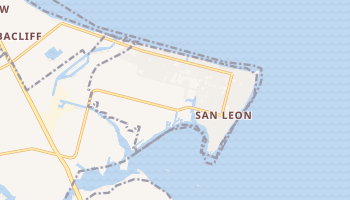 San Leon, Texas map