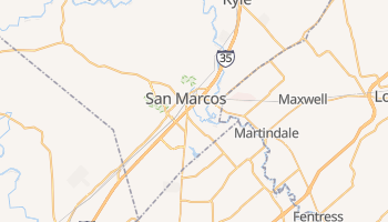 San Marcos, Texas map